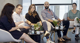 Ravet (left), Kleinstein, Peterburg, Schreiber and Klimovsky. Photo: Amit Sha'al