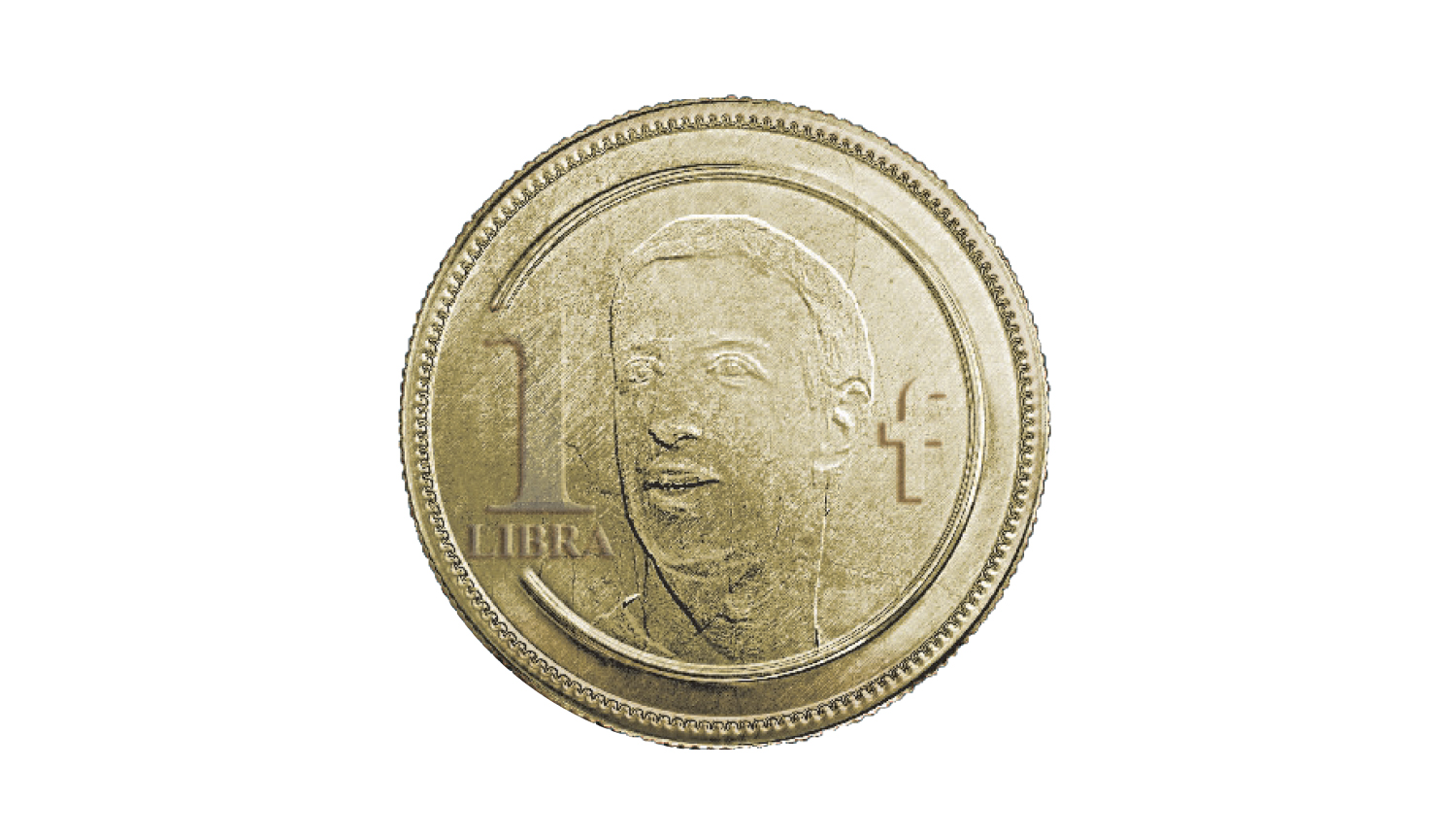 צוקרברג מוטבע על גבי  מטבע