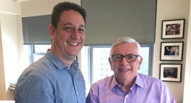 David Stern and WSC Sports CEO Daniel Shichman. Photo: WSC Sports