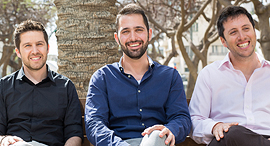 Vulcan's Tal Morgenstern (right) Yaniv Bar-Dayan and Roy Horev. Photo: Maxim Dinstein