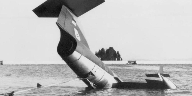 מטוס F104 שננטש והתרסק