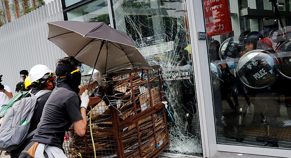 מהומות בהונג קונג, צילום: רויטרס
