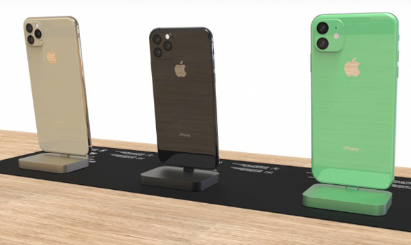 מוק-אפ של דגמי האייפון הבאים