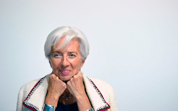 כריסטין לגארד יו"ר קרן המטבע הבינלאומית. "כשהמצב גרוע, ממנים אשה", צילום: AFP