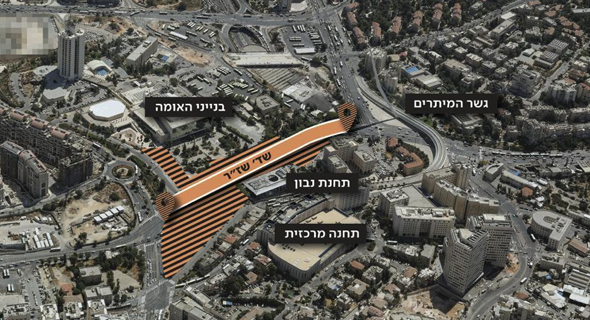 השינויים בהסדרי התנועה בכניסה לירושלים, כביש 1, באדיבות פרויקט הכניסה לעיר