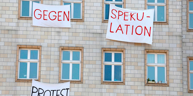 מחאה בברלין נגד התייקרות הדירות, צילום: AFP
