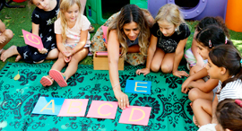 A class at the ABC Learning preschool in Be'er Ya'akov. Photo: Amit Sha'al