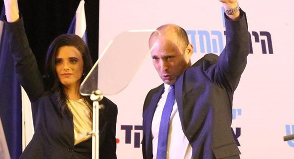 איילת שקד ונפתלי בנט אמש, צילום: ynet