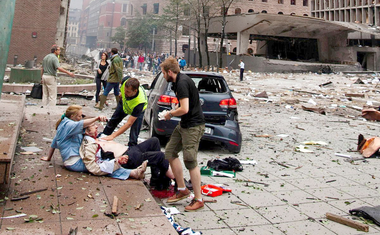 הפיגועים ב-22.7.2011 באוסלו, נורבגיה, צילום: KKT
