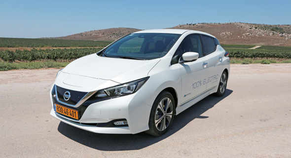 Nissan's Leaf, its popular electric vehicle offering. Photo: Tal Azulay