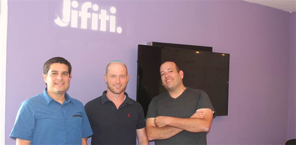Jifity co-founders Yaakov Matin, Meir Dudai, and Shaul Weisband. Photo: Jifiti, 
