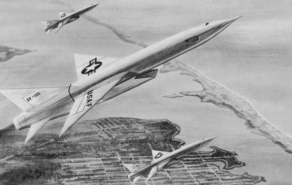 מבנה מטוסי XF103, צילום: (secretprojects (Republic