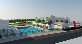 Simulation of the planned country club in Zemer. Photo: Zidan Engineering Ltd. 