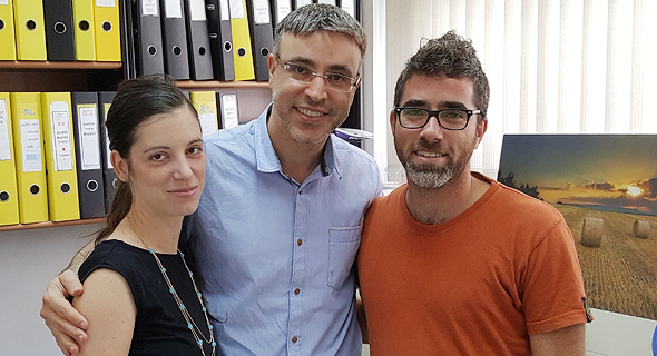 Meital Segev-Bar (left), Hossam Haick, and Gady Konvalina. Photo: PR