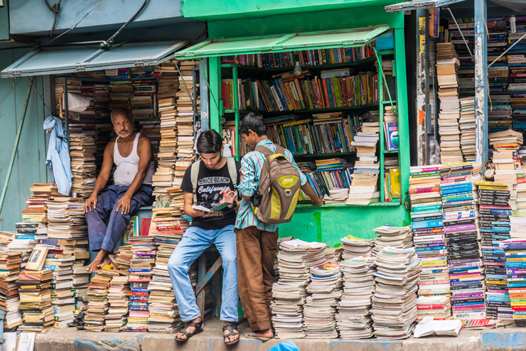 שוק הספרים בכלכותה, צילום: שאטרסטוק
