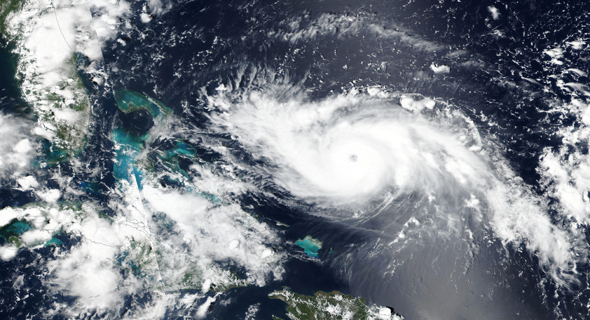 תמונת לוויין של הוריקן דוריאן