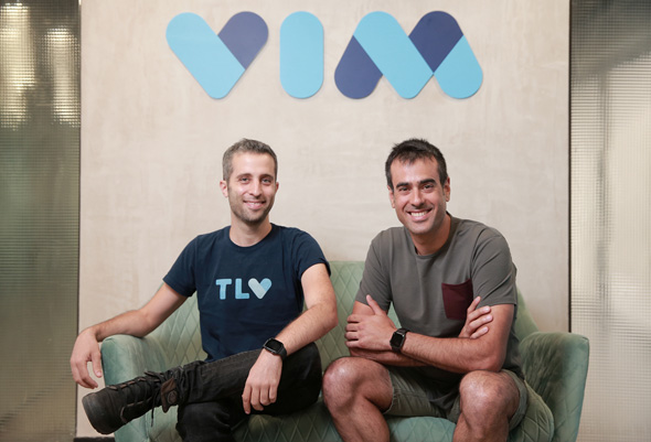 Vim co-founders Oron Afek (right) and Asaf David. Photo: Orel Cohen