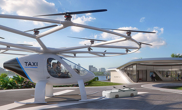 וולוקופטר volocopter מונית מעופפת תעופה עירונית 