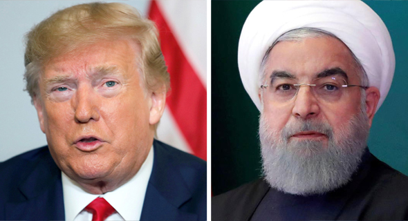 נשיא איראן חסאן רוחאני וודונלד טראמפ