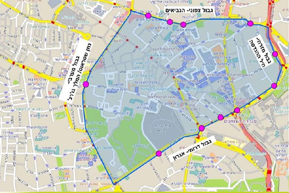 אזורים אסורים בירושלים לרכבי דיזל ישנים 