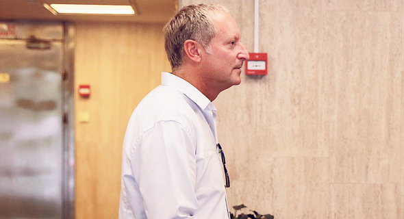 Former SodaStream CEO Daniel Birnbaum arrives for questioning. Photo: Orel Cohen