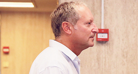 Former SodaStream CEO Daniel Birnbaum arrives for questioning. Photo: Orel Cohen
