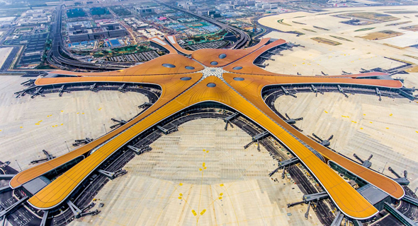 שדה תעופה נמל תעופה דאשינד בייג'ינג סין , צילום: AFP 