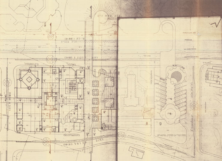 התוכנית להקמת בית הטקסטיל ומלון דן פנורמה, צילום: מתוך תיק בניין עיריית ת"א