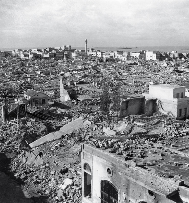 שכונת מנשייה החרבה לאחר קום המדינה, צילום: אוסף ויסנשטיין