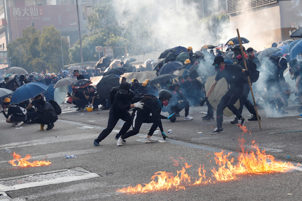 המחאה בהונג קונג, צילום: Reuters