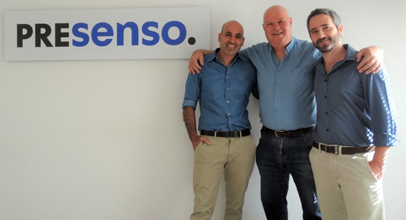 Presenso co-founders Deddy Lavid (left), David Almagor, and Eitan Vesely. Photo: PR