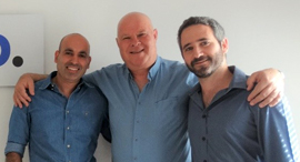 Presenso co-founders Deddy Lavid (left), David Almagor, and Eitan Vesely. Photo: PR