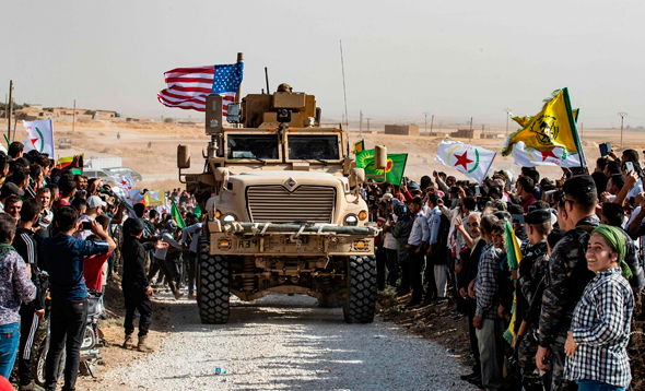 חיילים אמריקאים בשטח הכורדי, צילום: איי אף פי