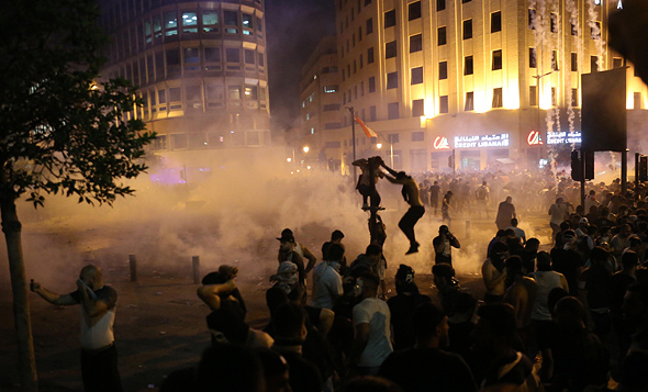 ההפגנות בלבנון בימים האחרונים, צילום: אי פי איי