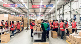 An Alibaba logistics center in Shanghai. Photo: Bloomberg