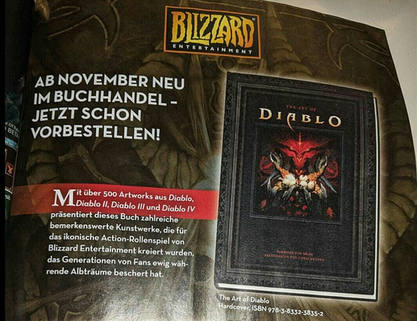 הפרסום שנחשף במגזין הגרמני, ומתייחס לדיאבלו 4