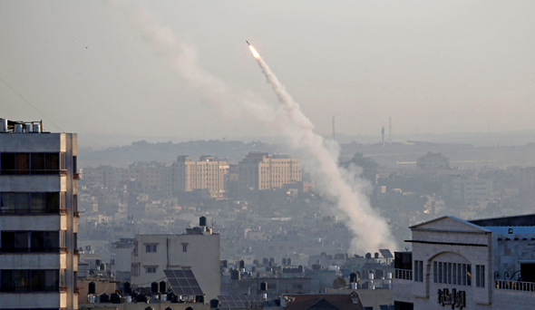 Rocket fired from Gaza. Photo: Reuters
