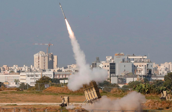 An Iron Dome interceptor in action. Photo: AFP