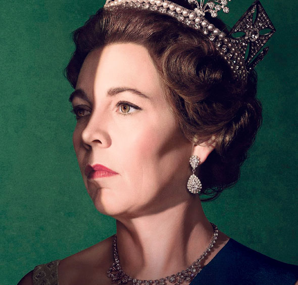 אוליביה קולמן כמלכה אליזבת בכרזה ל"הכתר". עוצמה, עצבות ואופל בלתי ניתנים לערעור