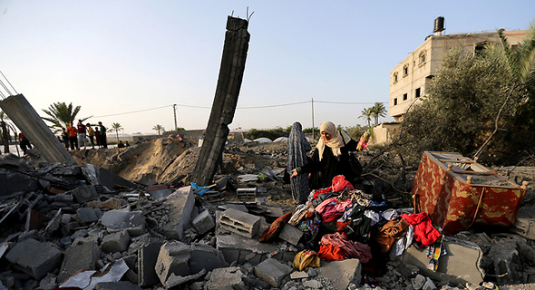 מבנים שהותקפו בעזה בזמן ההסלמה, צילום: רויטרס