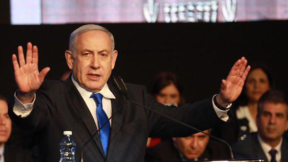 Israeli Prime Minister Netanyahu, indicted in in three separate corruption cases. photo: Tal Shahar 