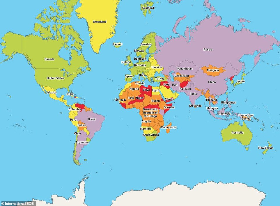 מפת סיכונים: בריאות, צילום: International SOS