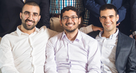 IntSights founders Gal Ben-David (left), Guy Nizan, and Alon Arvatz. Photo: PR