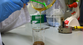 The students' nectar with enzymes. Photo: The Technion's BeeFree delegation