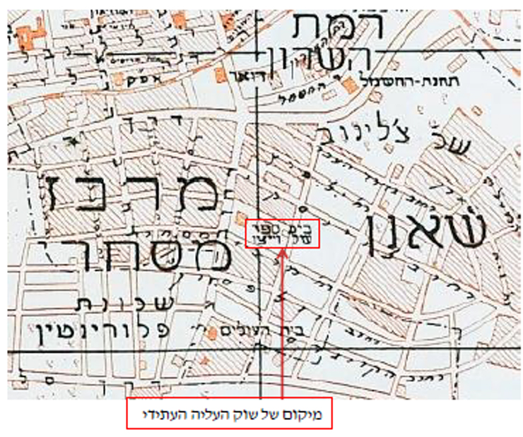 מפת המרכז המסחרי, צילום: באדיבות ארכיון עיריית תל אביב