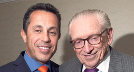 Tal Kerret and Larry Silverstein. Photo: Aaron Adler