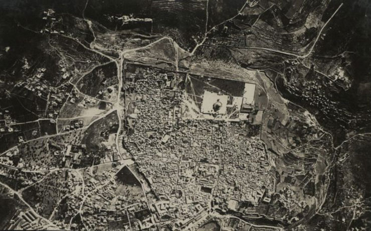 צילום אוויר גרמני בשנת 1914 הכנות לקראת המלחמה, צילום: הארכיון הציוני