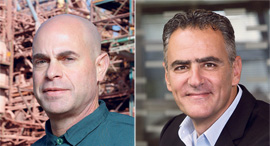 ICL CEO Raviv Zoller (left). Photo: Photo: Zvika Tishler. IBM Israel CEO Daniel Melka. Photo: Amit S