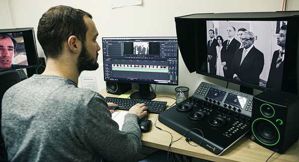 The digitization of the Israel Broadcasting Authority archive. Photo: Tomi Herpaz