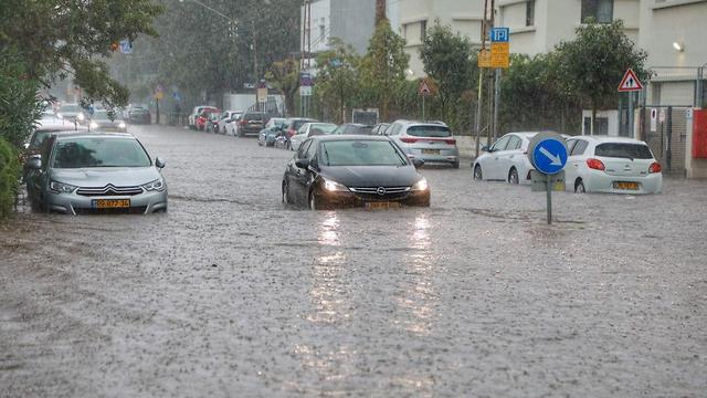 Flooding in Israel caused by January's storm. Photo: Dana Kopel